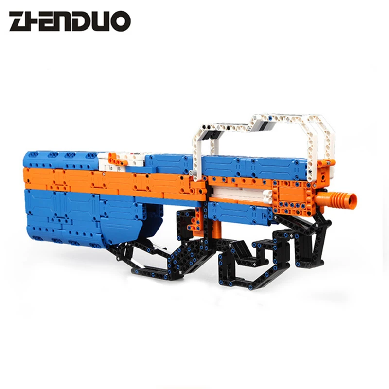 

Original Box 581pcs C81003 Military P90 Submachine Gun Model Assembled Brick Set Repeated Building Block Toys