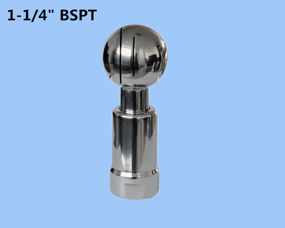 1-1/4 Stainless steel 304 rotary industry tank washing ball,thread rotary nozzle