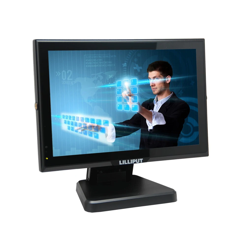 Lilliput 10 inch IPS Multi-touch Screen Capacitive Monitor With HDMI VGA AV Input and VESA 75x75 Folding Mounting Bracket