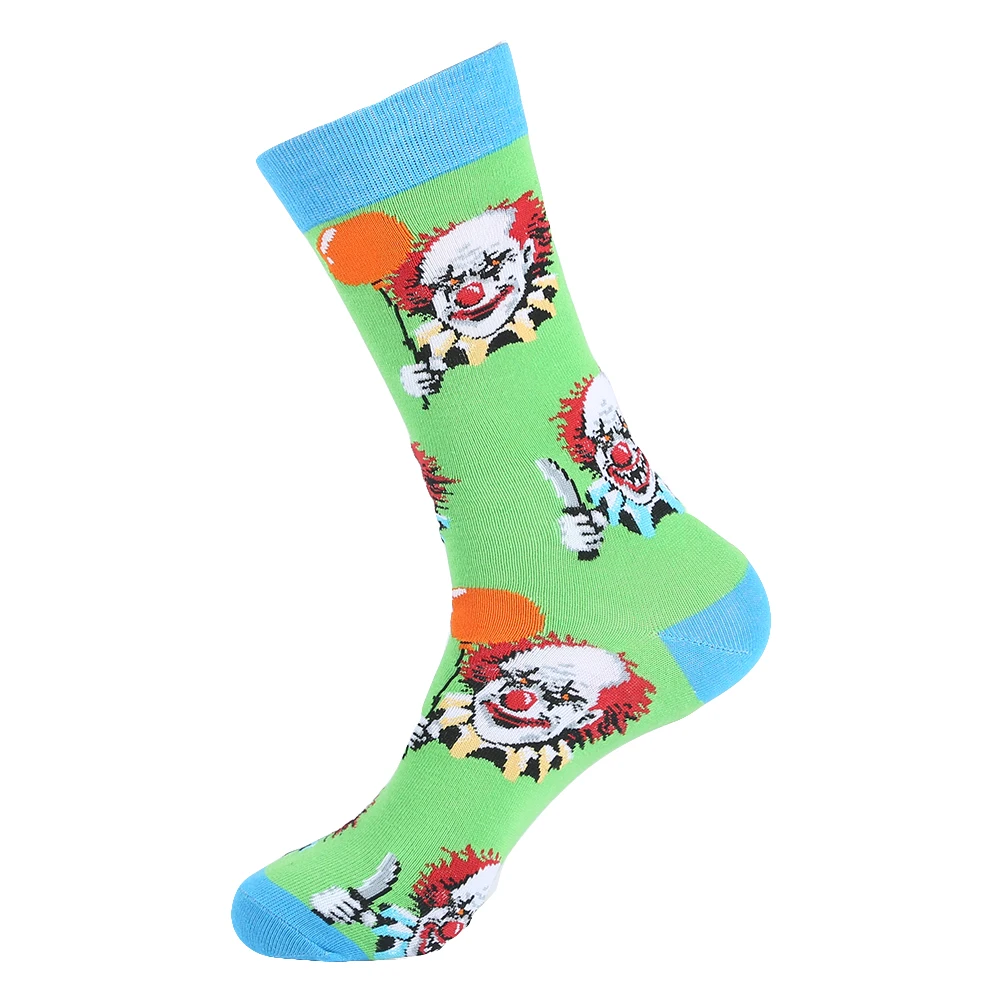 YEADU, хлопковые мужские носки, Харадзюку, хип-хоп, веселые, крутые, с мультяшным принтом, с черепом, Тагер, банан, кот, носки для мужчин, рождественский подарок - Цвет: b292