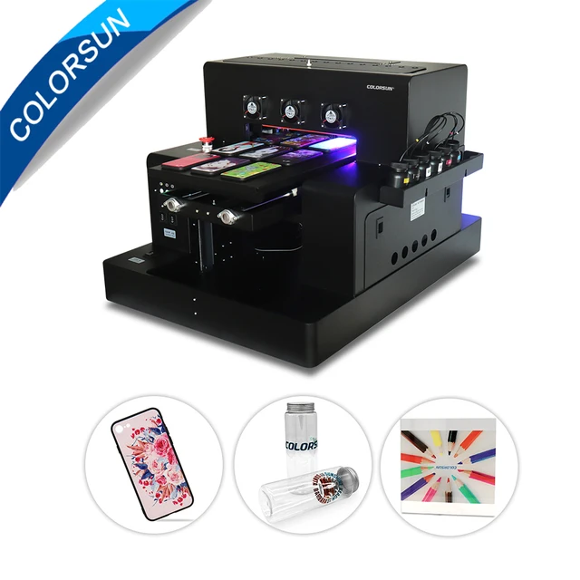 Best Price Colorsun New Automatic A3 UV Led Printer (280*500mm)For phone case Cylinder wood glass printing with CE with RIP 9.0 software Best Price Colorsun New Automatic A3 UV Led Printer (280*500mm)For phone case Cylinder wood glass printing with CE with RIP 9.0 software