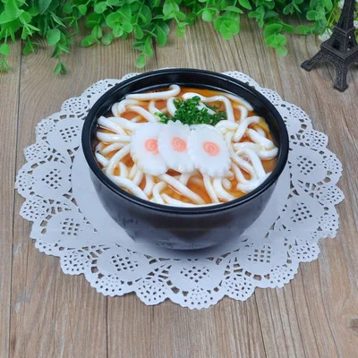 13*7,5 см Моделирование большой Ramen мгновенные продукты из лапши Модель Копилка Творческий еда белый рис брокколи ветчины игрушки - Цвет: Udon Noodle