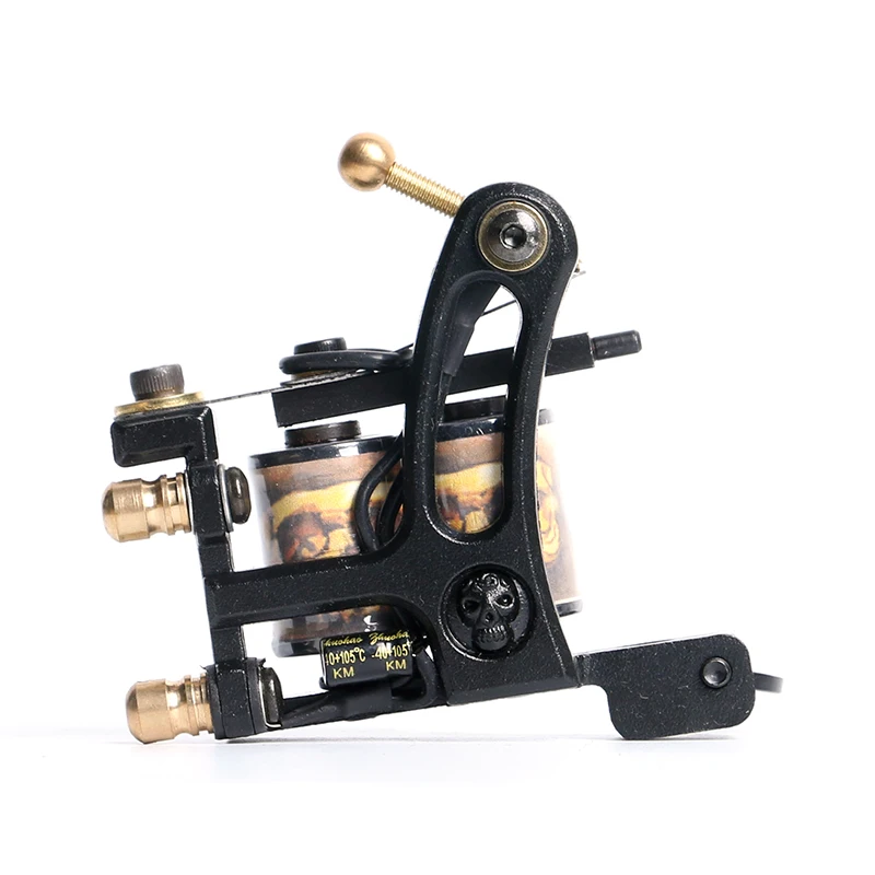 

free Shipping 2018 new hot tattoo machine Wire Cutting 10 Wrap Coils Tattoo Machine For Liner Shader