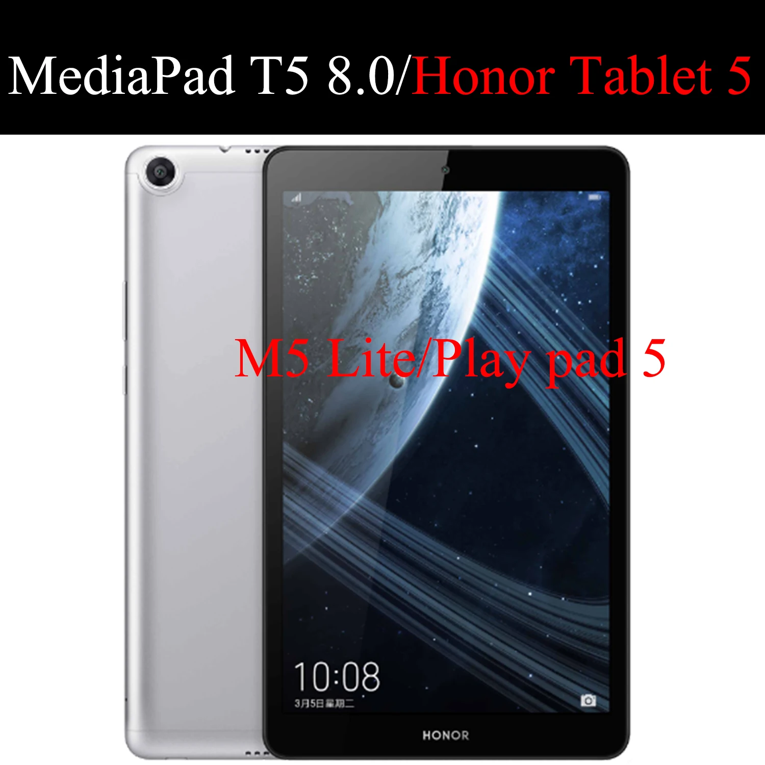 QIJUN планшет флип чехол для Huawei MediaPad T5 8 0 &quotM5 Lite 8&quot подставка силиконовый мягкий