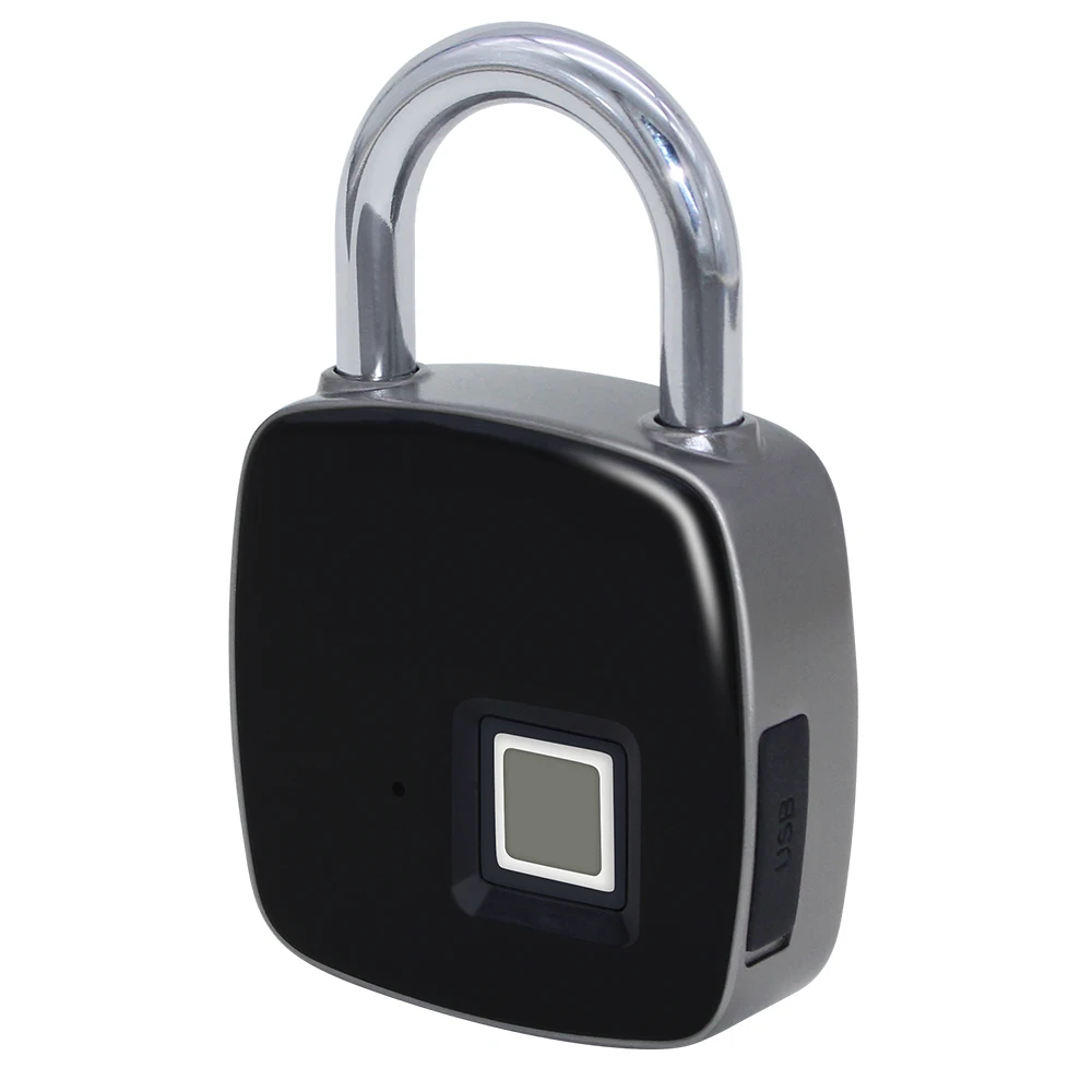 

Fingerprint Padlock Smart Fingerprint Lock Waterproof Dustproof Design Keyless Anti-theft Padlock Suitcase Door Lock