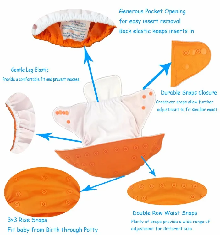 Ananbaby Ткань Пеленки Обложка 1 шт. Zeechi Моющиеся Подгузники Многоразовые Детские Подгузники Оптом Детские Хлопок Кувр Couche Lavable
