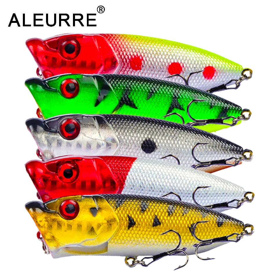 

7cm/11g Topwater Bait Popper Lures vibrating Small Whopper Hard Isca Artificial Weever Wobbler 3D Eyes Fishing Lure Pesca