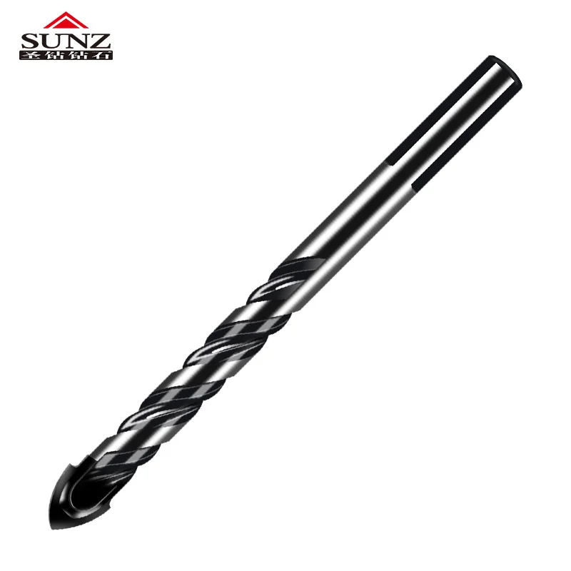 5pcs/10pcs Black Thread Triangular Drill Ceramic Tile, Glass Wall Stone Marble, Drilling Spade