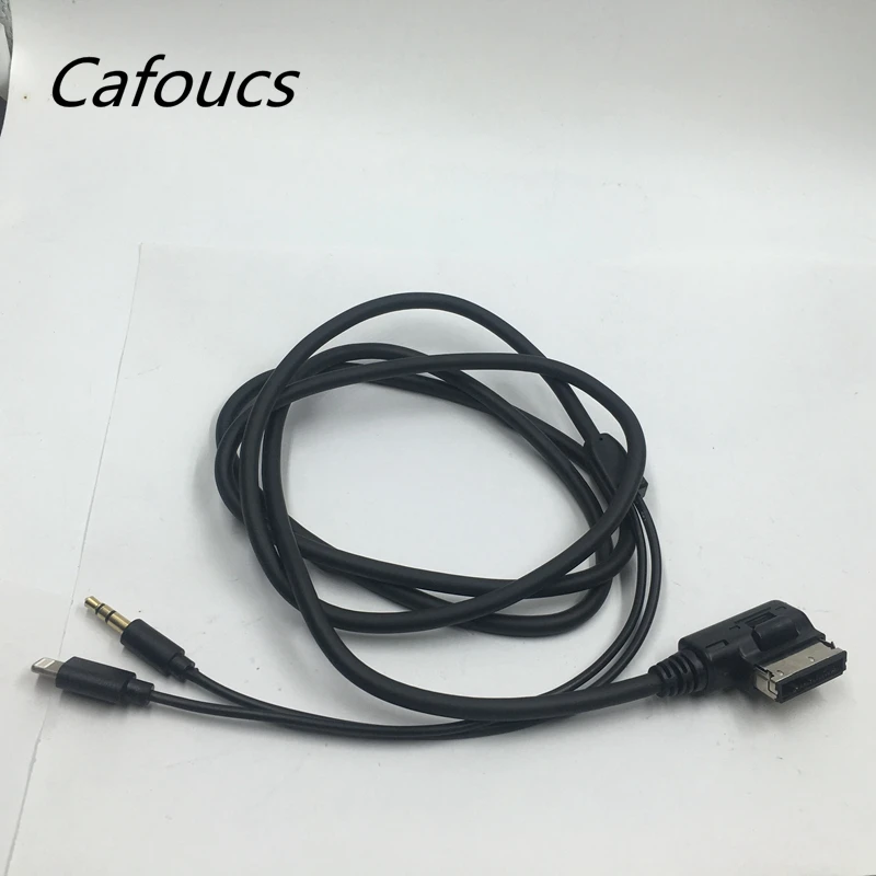  Cafoucs For MERCEDES BENZ MMI Music Interface AUX Cable 8-PIN ADAPTER Charge for iPod iPhone 5 5s 6