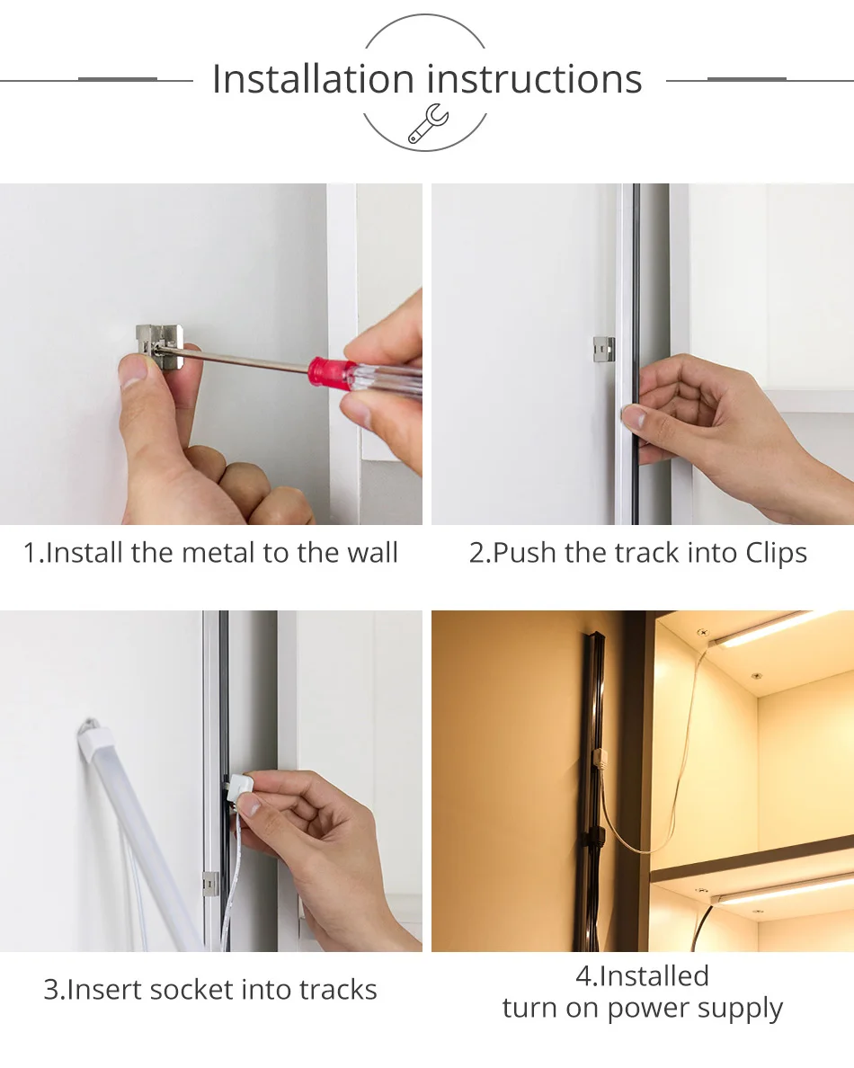 220V Dc Power Connector Track For High-end Display Cabinet Lights Rail Track Shelf Lighting Supermarket Shelf System Fitting (2)