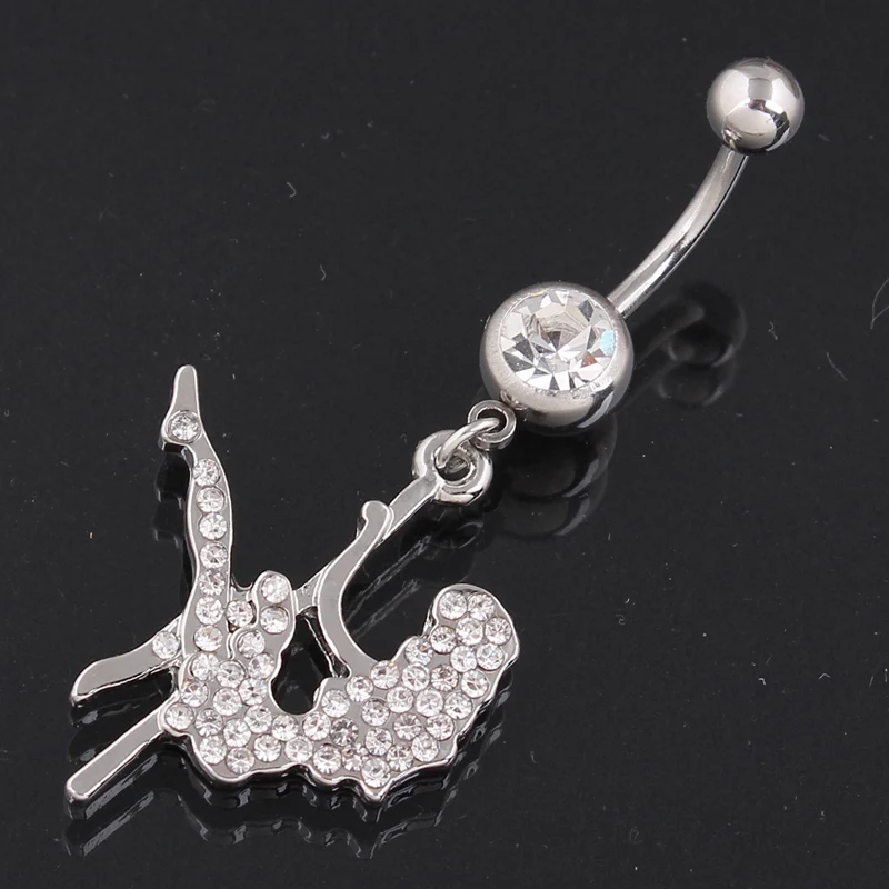 High Quality Pole of dancer girl 316L Surgical Steel Piercing Navel