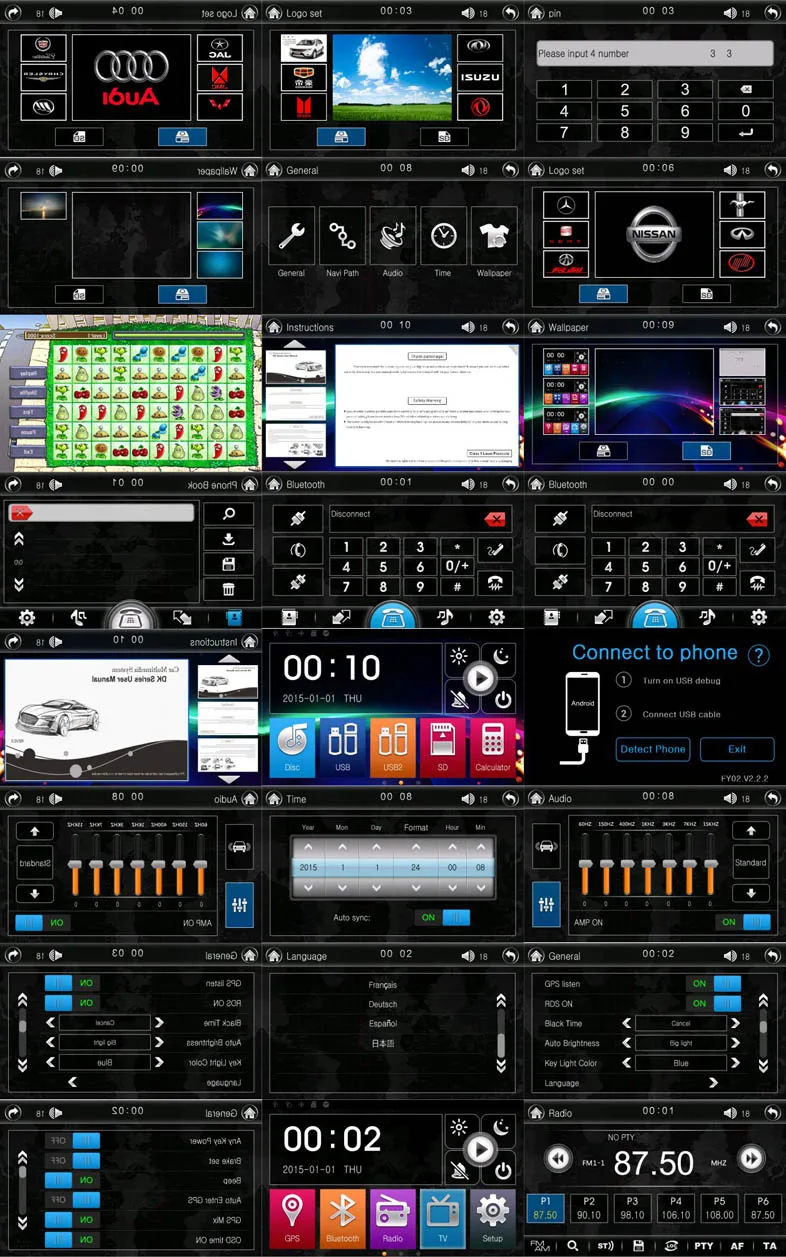 Excellent Universal 7" 1Din auto retractable panel Car DVD GPS navi system with DVBT 3G WiFi TV DVR RDS AM FM SWC 4X50W DK7088 14 Excellent Universal 7" 1Din auto retractable panel Car DVD GPS navi system with DVBT 3G WiFi TV DVR RDS AM FM SWC 4X50W DK7088 14