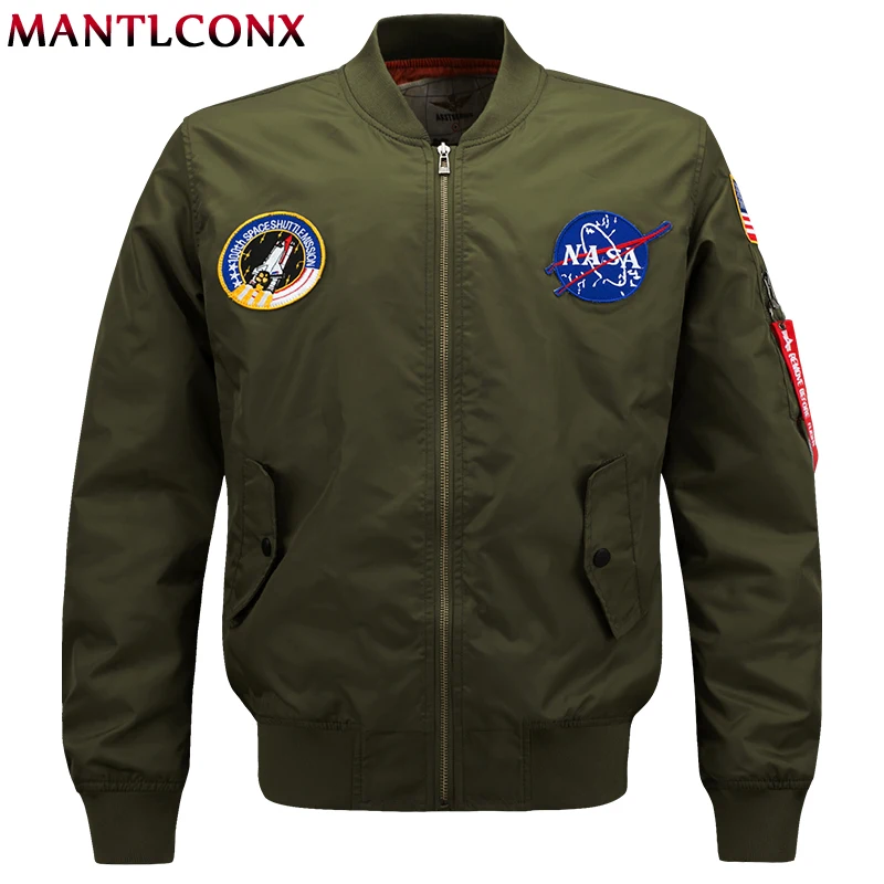 

MANTLCONX Spring Pilot Bomber Jacket Men Bomber Flight Pilot Jacket Coat Flight Bomber Jacket Men Baseball Coat Plus Size M-6XL