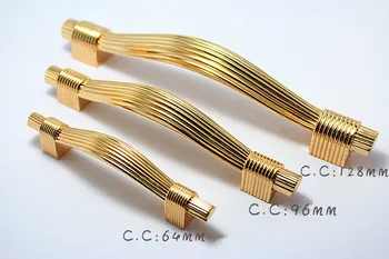 

New High Quality European Zinc Alloy Gold Cabinets Handle/Pull Handle