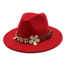 Seioum/осенне-зимняя женская шляпа-федора, 5 цветов, Классическая, sombrero, меховой головной платок, Шерстяная кепка, зонтик для мальчиков, высококачественные шапки