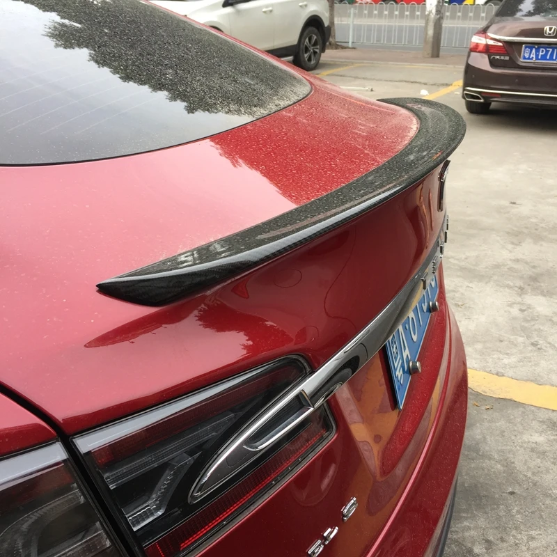 Спойлер на задний багажник крыло для Tesla Model S Sedan 60 70 75 85 90 D P85D P90D P100D 2012-2017 матовый