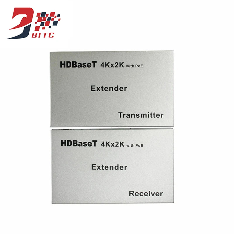 SZBITC удлинитель HDBaseT 100m по cat5e/6 3D, 4k x 2 k, Ethernet hdmi удлинитель ИК-управления, RS232, с POE для blue ray DVD, плеер, ПК