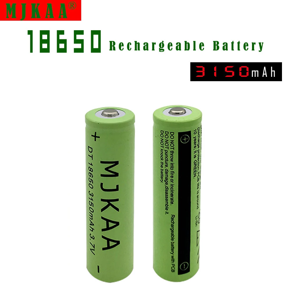 

2pcs 18650 Rechargeable Battery 3.7V 8800mAh Li-ion battery for Led flashlight Battery 18650