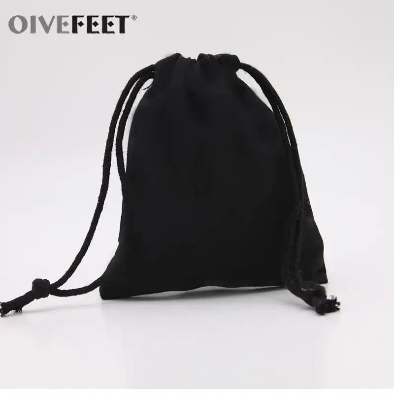 black cotton backpack