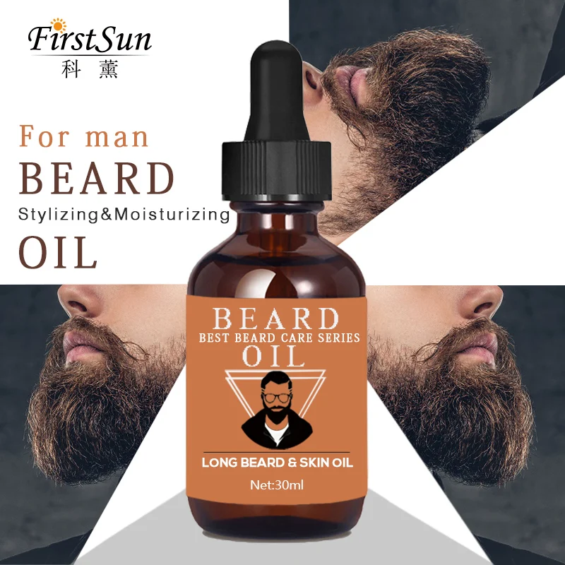 

FirstSun New Natural Organic Moustache Oil Conditioner Healthy Beard Styling aftershave for men Beard Grooming Oil Hair Products