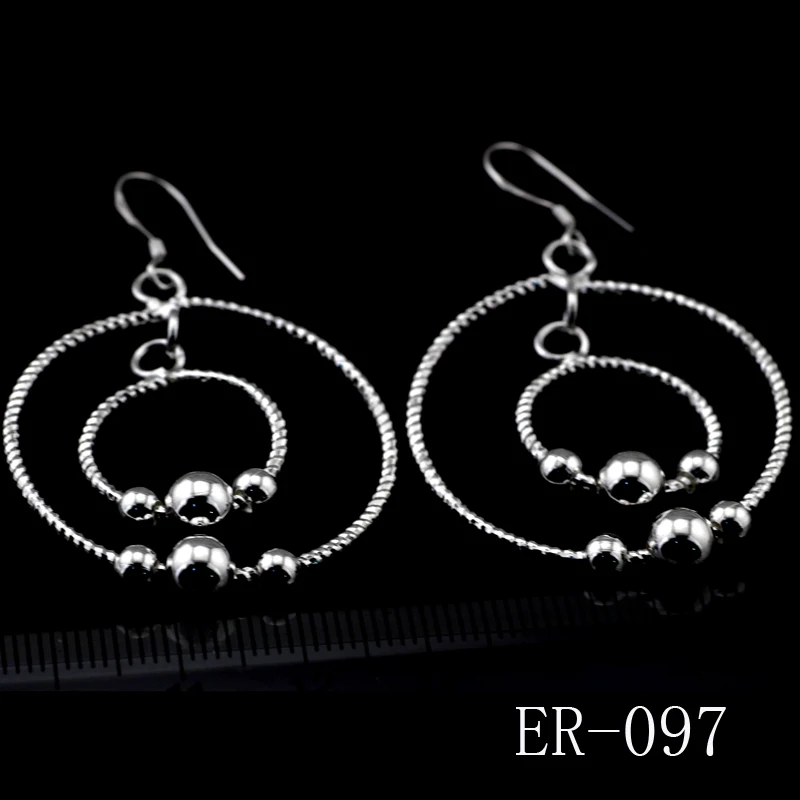 

2017 vintage jewelry exquisite 925 sterling silver eardrop modern beautiful eardrop for female charm pendants ER-097