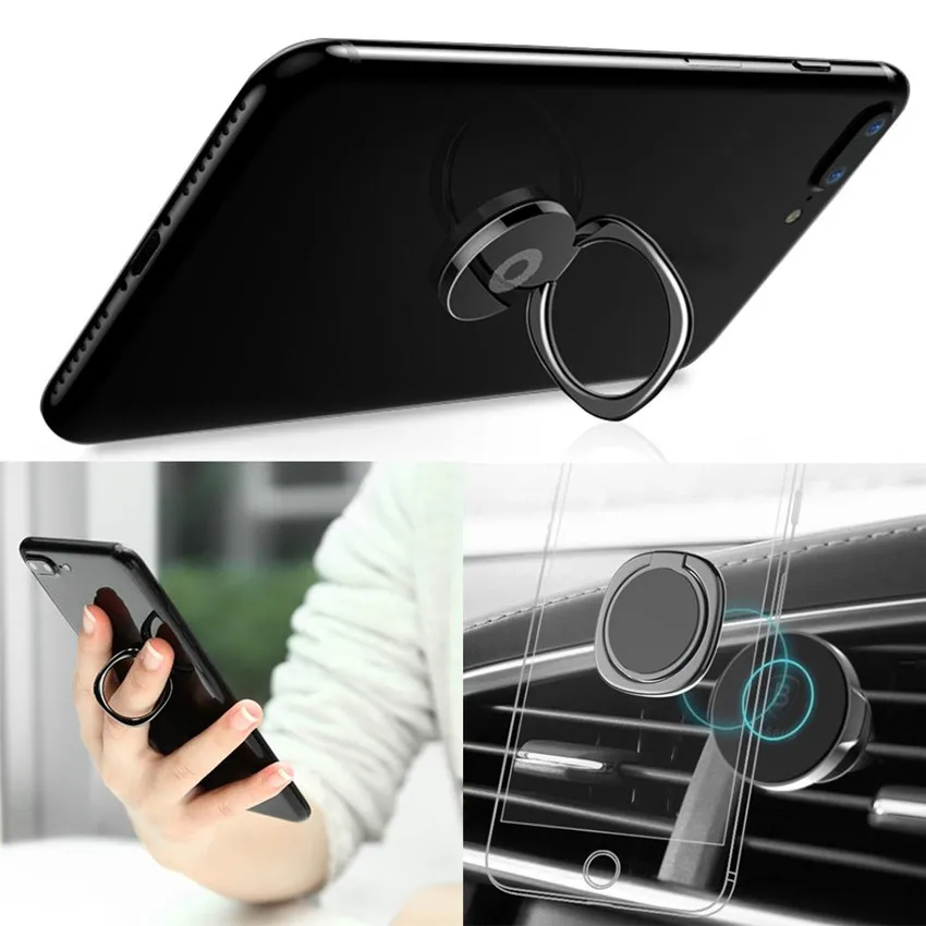 Universal 360 Rotation Zinc Alloy Finger Ring Stand Phone