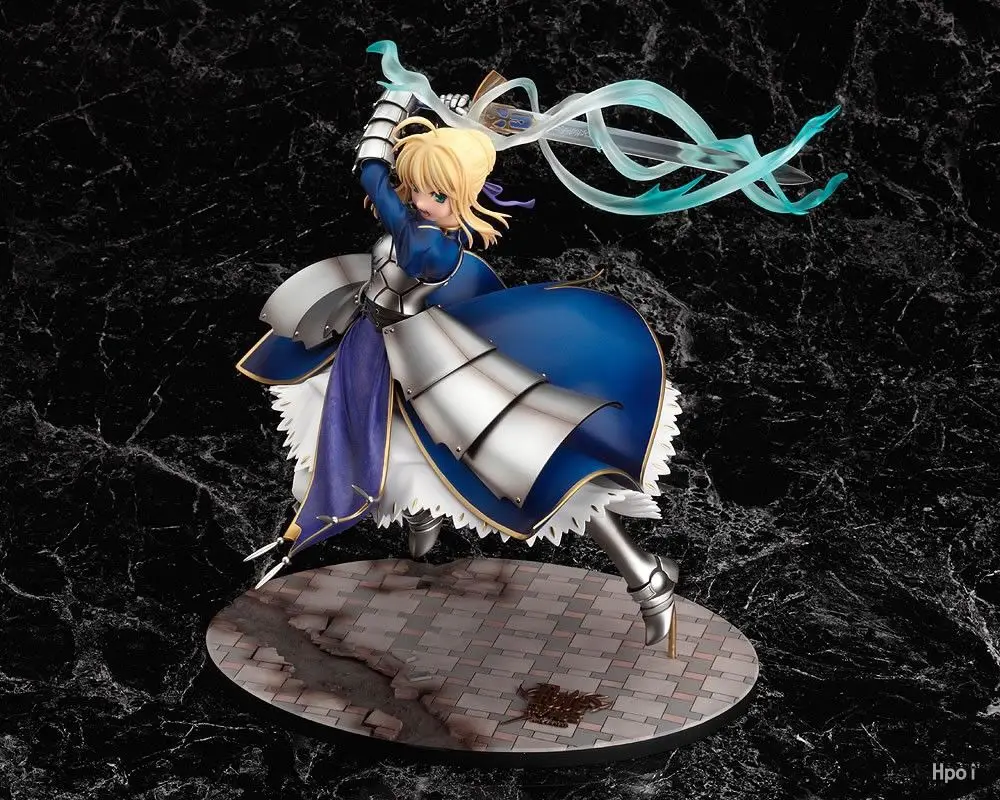 Фигурка Fate/stay night Saber мультяшная кукла ПВХ 25 см в коробке японская фигурка мир аниме