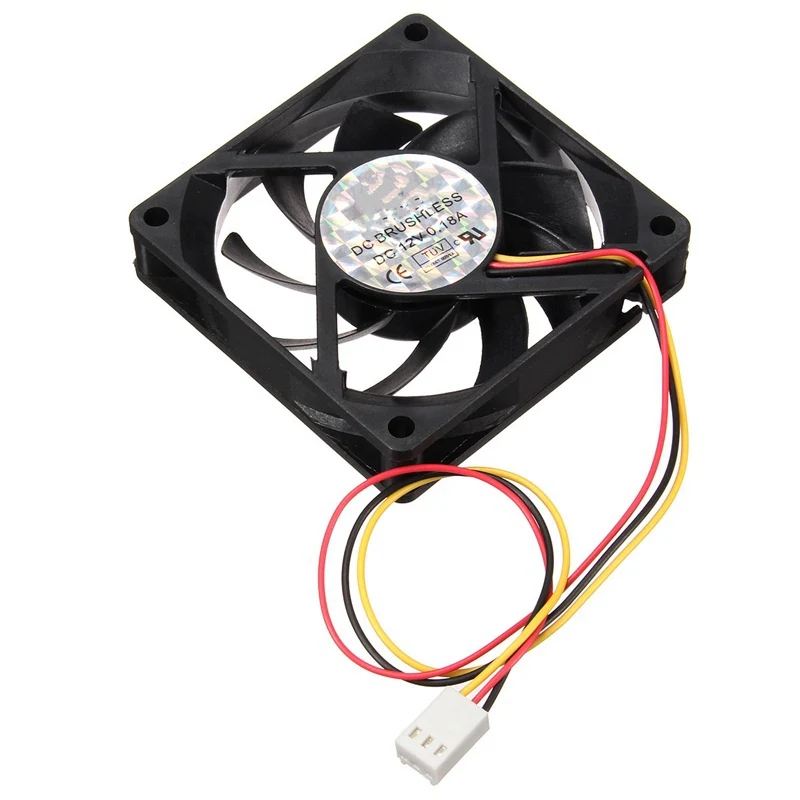 LEORY 70*70*15 مللي متر DC 12 V 3Pin الداخلية كمبيوتر مكتبي CPU حالة التبريد برودة مروحة كاتمة للصوت 7 سنتيمتر
