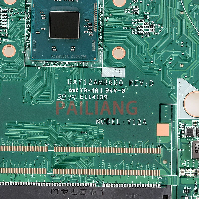اللوحة لابتوب HP 17-F PC اللوحة الأم 766480-001 DAY12AMB6D0 الكامل tesed DDR3