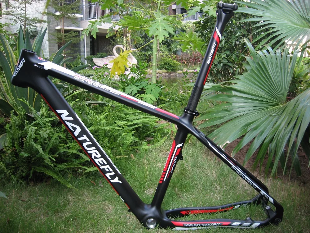

2019 New Arrival ! Free Shipping !! 26er Mountain Carbon Bike Frame 135 Red/Black/White