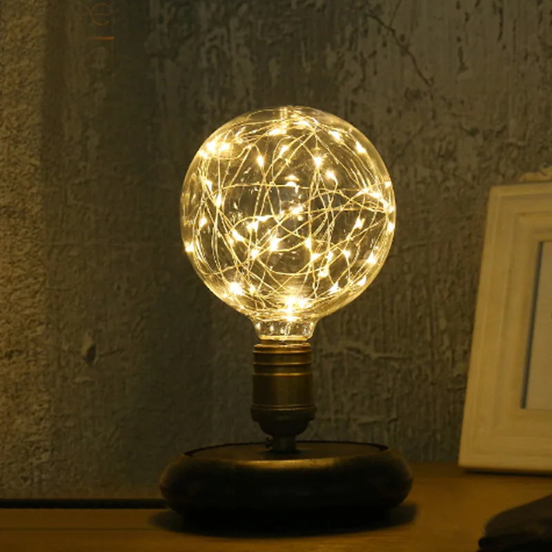 

E27 220V Vintage Design Fairy LED Bulb G60 G95 Ball String light Filament lamp For Decor Christmas Holiday Wedding lighting