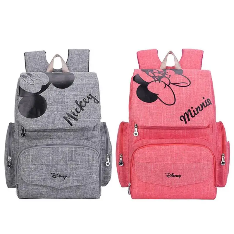 

Mickey Minnie Large Capacity Mommy Maternity Bag Diaper Bags Nappy Wet Bags Nursing Bag Travel Backpack Designer Baby Care