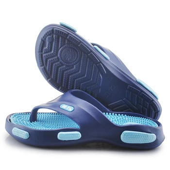 

Summer Mens Acupoint Flip Flops Outdoor Leisure Beach Slip on Shoes Skid Resistant Foot Massage Slippers Theorapy Kneading