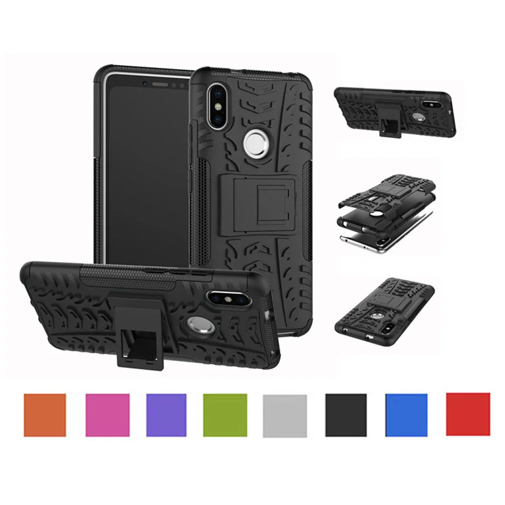 

Case For Xiaomi Redmi Note 5 Pro Shockproof Armor Silicon Case For Xiaomi Mi A2 6X Phone Case Cover Coque Capa Shell