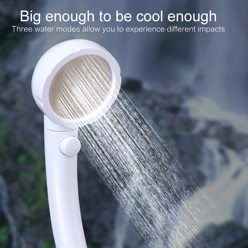 Горячая трехскоростная душевая головка умный душ ручной душ пневмоусилитель душ Спринклерная Ванная комната Essential