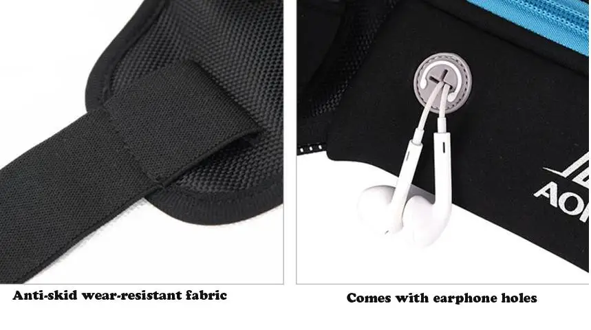 AONIJIE Lightweight Waist Bag Men Women Pack Outdoor Sports Cycling Fanny Pack Travel Running Sport Gym Bag Belt Bag