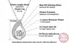 ORSA JOYAUX 100% Sterling Argent 925 Goutte D'eau Pendentif Collier avec Mobile Brillant Zircon Cubique Véritable Argent Bijoux SN41 ► Photo 3/6