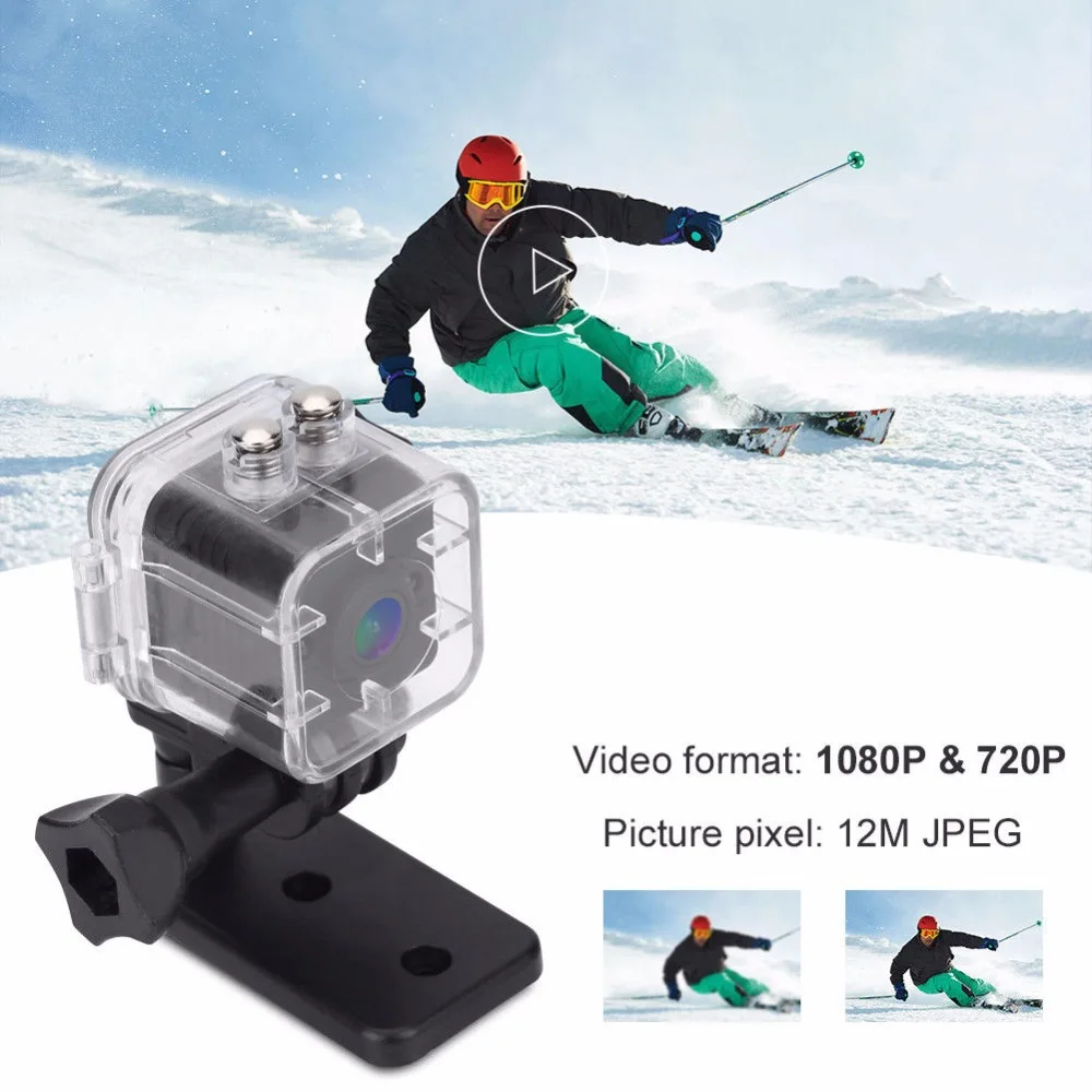 SQ12 Мини HD 1080P DV видео рекордер IR ночного видения Спорт Экшн камера Видеокамера костюм для дайвинга Дайвинг Аэрофотосъемка камера