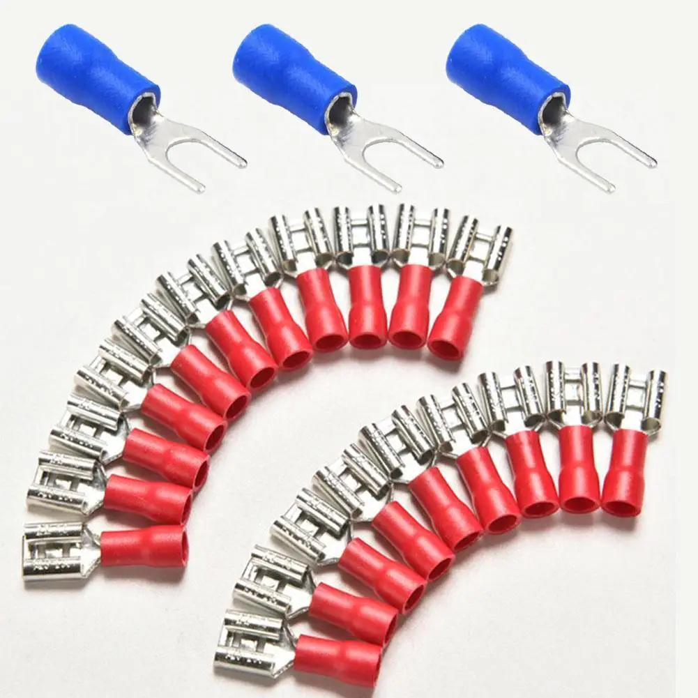 Electrical Assorted Insulated Wire Cable Terminal Crimp Connector Spade Set Kit TSH Shop