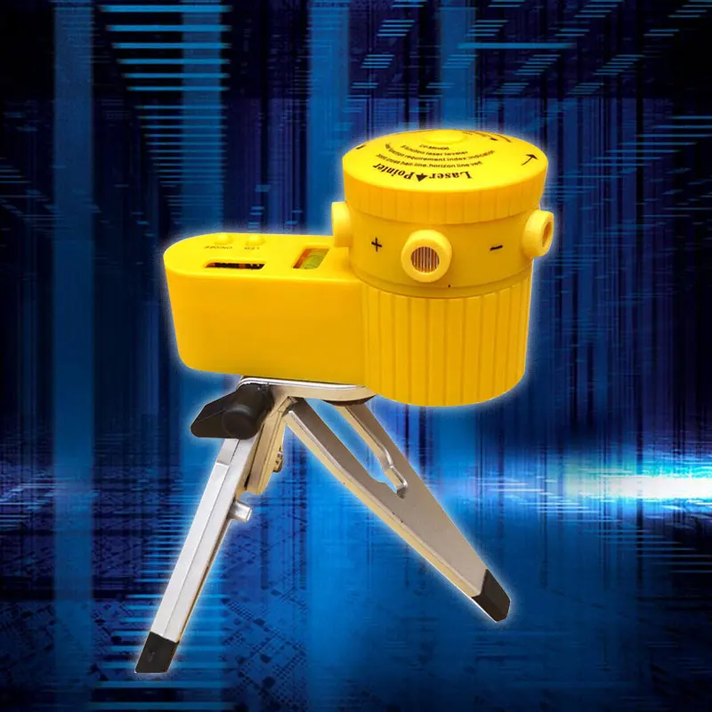 

Jetery New Adjustable Plastic Multifunction Laser Level Leveler Tool with Tripod Useful Vertical Horizontal Line Tool