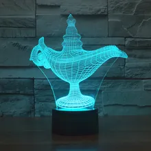 3D Визуальный Креативный рекламный свет Светодиодные ночные светильники детская комната декоративное освещение настроение лампа праздничные подарки