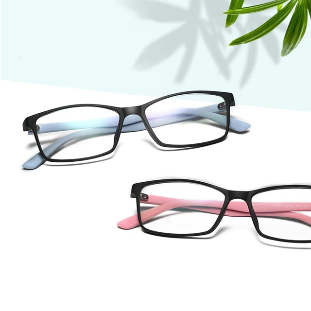 Best Price Mincl/Ultra light square Blue Light Blocking Glass comfortable computer glasses UV protection goggles graduate optical glass 