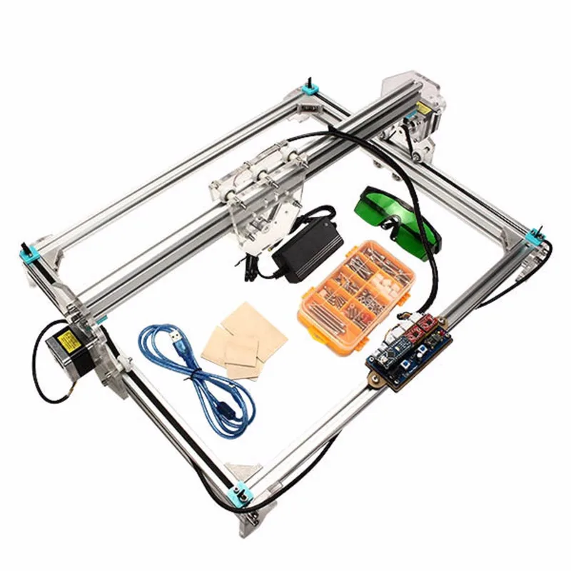 

EleksLaser-A3 Pro Laser Engraving Machine CNC Laser Printer Aluminum Profiles and Acrylic MircoUSB Communication Port