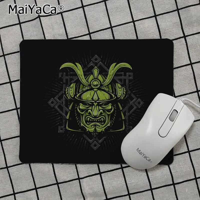 No Lock Edge25x29cm Maiyaca персонализированные крутые модные Самурайские маски 2 силиконовый коврик для мыши игровой Гладкий коврик для письма настольные компьютеры мат игровой коврик для мыши - Цвет: No Lock Edge25x29cm