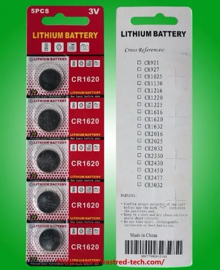 1400 cards /lot 100% Fresh CR1620 3v lithium button cell Battery Super  Quality