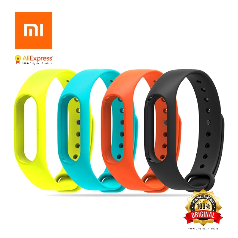 Ремешок на запястье для Xiaomi Mi Band 2 оригинальный силиконовый сменный ремешок