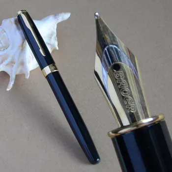 

BAOER 388 EXECUTIVE BLACK AND GOLDEN M NIB FOUNTAIN PEN SILVER GREEN BLUE RING 5 COLORS BUSINESS OFFICE BEST GIFT FREE SHIPPING