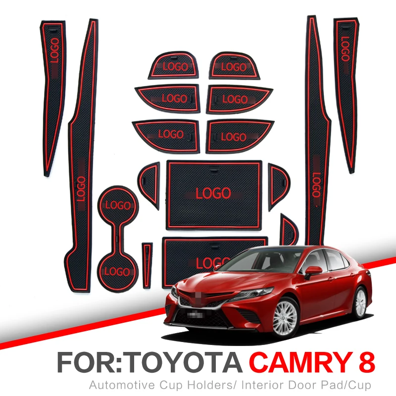 Коврик ZUNDUO для дверей Toyota Camry 2018 2019 2020 XV70 Daihatsu Altis 18 шт. Противоскользящие коврики и