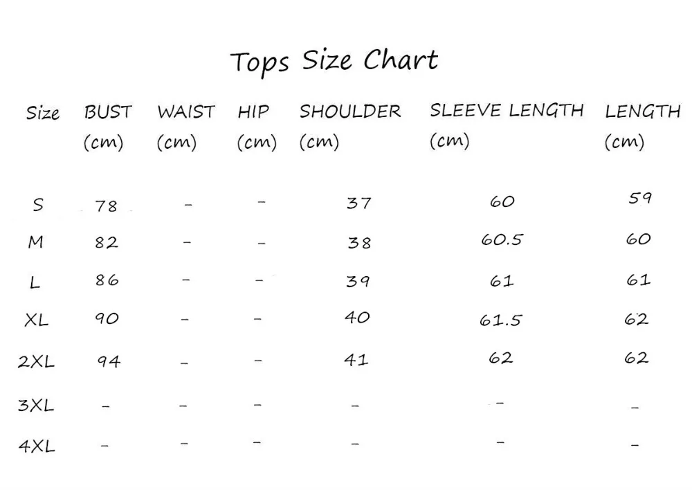 top size