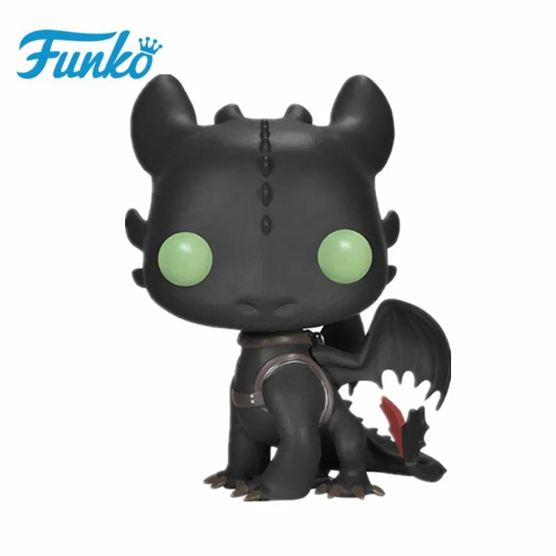 N-Toothless-100 Беззубик Funko POP Как приручить драконов:#686#100 Беззубик светильник Fury модель светильник Fury Коллекционная Фигурка Игрушки - Цвет: N-Toothless-100